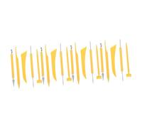 SHINEOFI 4 Set Coltelli Scolpiti in Argilla Strumenti di Ceramica Strumento di Argilla Scultura Estrusore Polimero Utensili Attrezzo Strumento di Ceramica Modellazione Plastica 5 Pezzi * 4