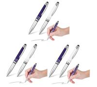 SHINEOFI 4 Set Penna A Sfera Touch Ergonomica Con Punta Sottile Stilo Touch Screen Con Torcia Con Luce LED Portachiavi Con Stilo Touch Screen Con Luce Penna Stilo Per Torcia 2 pezzi*4