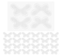 SHINEOFI 40 Paia Cerotti Diviso in Orecchie Ultraleggeri a Struttura per Silicone Stabile Forma di Ossa di Farfalla, Riparazione Adatti Lavoro e Sport