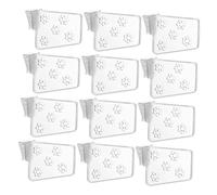 SHINEOFI 40pezzi Divisore Per Contenitori Del Frigorifero in Plastica Separatore Regolabile Per Organizer Per Ripiano Del Frigorifero Griglia Divisoria Trasparente Per Cucina e