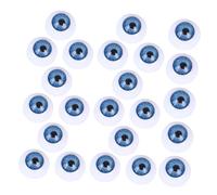 SHINEOFI 45 Pezzi Patch Occhi Sicurezza in plastica per l'uncinetto Big Eyes for Crafts Occhi Peluche per Uncinetto a Bottone all'Uncinetto plastica Resina Blu
