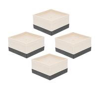 SHINEOFI 4pezzi Coprigambe Antiscivolo in Pp e Gomma Tpu Protezione Per Pavimenti Adatto Mobili Piedi Inferiori Per Lavatrice Frigoriferi Tavoli Letti