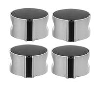 SHINEOFI 4pezzi Gruppo Di Manopole Di Controllo Per Cucina a Gas Sostituzione Manopole in Lega Per Piano Cottura Per Stufa Gas Resistente All Usura Corrosione