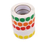 SHINEOFI 5 Etichette Colorate Rotonde Autoadesive Punti Vuoti per Progetti Te per e Classificazione con Forte Adesione e Design