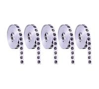 SHINEOFI 5 Nastro con Stampa Zampe di Cane Nastro in Poliestere per Confezioni Regalo Bouquet e Decorazioni Te Accessorio Creativo Resistente e Versatile