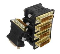 SHINEOFI 5 Pezzi Adattatore Dvi Maschio Vga con Viti Ferro Convertitore Video Hd per Monitor e Tv Connessione Stabile e