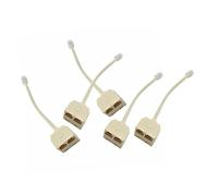SHINEOFI 5 pezzi Adattatore Splitter per Telefono Convertitore Maschio Permette Due Dispositivi Una Murale Accessorio e