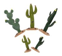 SHINEOFI 5 Pezzi Decorazione Cactus Artificiale in Pvc Leggera e Resistente, Ornamentale per Interni e Regali, Mantenimento Forma per Arredamento Casa e Ufficio