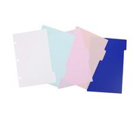 SHINEOFI 5 Pezzi Pagina Indice a Fogli Mobili Pagina Del Divisore Indice Di Binder Divisori Per Schede Del Taccuino Divisori Per Soggetti Raccoglitori Schede Di Raccoglitore Di Plastica Pp