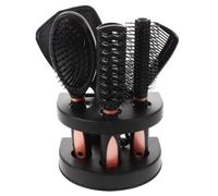 SHINEOFI 5 Pezzi Pettine e Specchio per Rosa Chioma Antistatico Set | Plastica Leggera, per Cura e Styling Domestico, Kit Completo da Parrucchiere