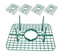 SHINEOFI 5 Pezzi Supporto per Fragole Stand Quadrato con Gambe Stabili Sostegno Ventilato per Piante Rampicanti e Frutta Sollevatore Antimuffa per Coltivazione Interna ed Esterna