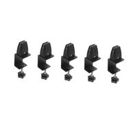 SHINEOFI 5 Pz Clip dello Schermo Alluminio contatore Fermagli per schermi Protezione Morsetto Spingere Borse Clip del Pannello per la Privacy del Desktop staffe divisorie da scrivania Black
