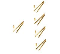 SHINEOFI 5 Set Gel Business Ottone E Bamboo Con Design Giunto Penne Scrittura E Resistenti Per Ufficio E Studio Con Copertura Durevole 2 Pezzi * 5