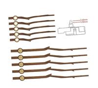 SHINEOFI 5 Set Orologio a Mano in Legno Kit per Le dell'orologio lancetta dell'orologio Piccolo lancette dell'orologio Movimento dell'orologio puntatori di Orologio in Legno di Legno