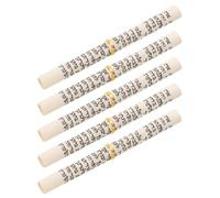 SHINEOFI 5 Set Pezzi di Pergamena per Mezuzah Ebraica da Porta con Corda | Carta Beige, Installazione Semplice e Resistenza allo Sbiadimento, Preghiera Religiosa per Ingresso e Nozze
