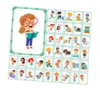 SHINEOFI 50 Carte Ricompensa Comportamento Educative Punch Cards per Classe Stimolazione Creativa e Apprendimento Immaginativo Sviluppo Abitudini Positive e Interazione Genitori Figli
