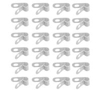 SHINEOFI 50 Pezzi Clip per Cavi e Tubi in Alluminio Design per Prevenzione Incendi e Fissaggio Sicuro in Ospedali e Rack Server