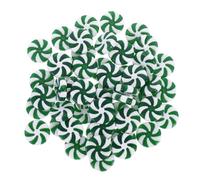 SHINEOFI 50 Pezzi Decorazioni Natalizie Fai-da-Te Perline Acriliche Rotonde Verdi, Accessori per Gioielli e Addobbi per Albero di Natale, per Creazioni Artigianali