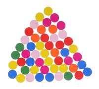 SHINEOFI 50 Pezzi Disco Rotondo Colorato Pezzo in Materiale Naturale Decorativo Per Apprendimento Per Alunni Sussidi Didattici Di Matematica Per e Bambina