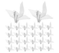 SHINEOFI 50 Pezzi Origami Paper Cranes Handmade Japanese Origami Crane Charms Lightweight for Wedding Shower Party Decorations And Photography Props