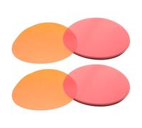 SHINEOFI 50 Pezzi Pellicola Filtro Arancione in Pet per Lampade LED e Vari Tipi di Lampade, Compatibilità Ampia e Comfort Migliorato, per Illuminazione Rilassante e Cena