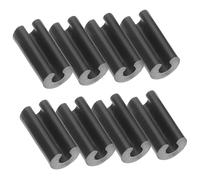 SHINEOFI 50 pezzi Piedini in Gomma U-shape per Griglia Lavello Cucina Supporto Antiscivolo Flessibile e Resistente per Cestelli Drenanti Accessori Protettivi per Lavandini Moderni