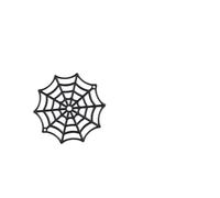 SHINEOFI 50 Pezzi Ragnatela Nera di Plastica per Decorazioni Halloween Resistente e Riutilizzabile per Feste Zombie e Decorare la Casa