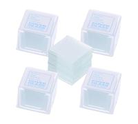 SHINEOFI 500 Pezzi 22x22 Vetrini Coprioggetto Mm per Vetro Microscopio | Laboratorio e Preparazione dei Campioni, Resistente ai Danni, Uso Semplice, Confezione da 5 Scatole