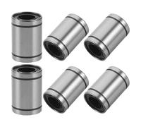 SHINEOFI 6 Cuscinetti Lineari Lm12uu Pulegge Metalliche per Stampanti 3d e Ricamatrici, Cuscinetti a Sfere di Guida in Acciaio al Carbonio-cromo, Kit per Movimento Lineare ad Alta