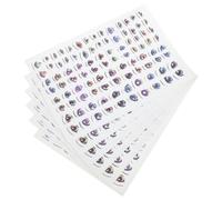 SHINEOFI 6 Pezzi Adesivi per Gli Occhi Anime Decalcomanie per Gli Occhi per L'artigianato Decalcomanie Occhi dei Cartoni Animati Adesivi per Gli Occhi Autoadesivi Carta