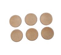 SHINEOFI 6 pezzi Capsule Ricambio per Altoparlanti Coperture per Bobina Subwoofer Nero Protezione Antipolvere e Resistente per Diffusori Woofer e Subwoofer