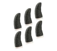 SHINEOFI 6 Pezzi Copertura Per Touchscreen Per Giochi Mobili Maniche Antisudore Per in Compatibili Smartphone Design Flessibile Colore Nero