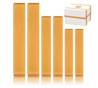 SHINEOFI 6 Pezzi Fasce Elastiche in Gomma Gialle Resistenza ed Elasticità Superiore per Fissaggio Stampi in Plastica e Legno per Progetti di Bricolage e Artigianato