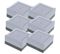 SHINEOFI 6 Pezzi Regolabili da Supporti per Letto e Sedia Materiale Antiscivolo Aumentare e Spazio Archiviazione Letto