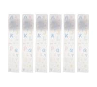 SHINEOFI 6 Rotoli Nastro Adesivo in Carta Forme Sagomate Uniche, Design a Gradiente Multicolore, Facile da Strappare e Riposizionabile per Scrapbooking e Journaling