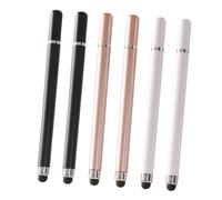 SHINEOFI 6pezzi Penna Stilo per Touchscreen Compatibile Tablet e Smartphone Sensibilità Migliorata Punta Fine Nera