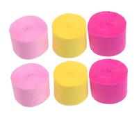 SHINEOFI 6rotoli Carta Crespa Colorati per Ghirlande da Festa Decorazioni da Appendere in Classe e Decorazioni per Festival Forniture per Feste DIY