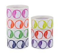 SHINEOFI 7 Pezzi Etichette Adesive Gestione Inventario Alimentare Codifica Colori Settimanale, Adesivi Removibili Sigillo Giorni per Ristoranti e Confezioni, Etichette per Stile Casuale