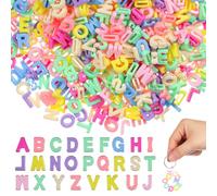 SHINEOFI 700 Perline con Lettere Dell'alfabeto per La Creazione di | Collana di Perline Acriliche a Forma di Az con Lettere Dell'alfabeto, Perline per Realizzare Portachiavi, Lettere Multicolori