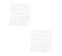 SHINEOFI 72 Pezzi Modelli Alfanumerici Modelli di Alfabeto Stencil di Lettere E Numeri Modello di Lettera Numeri di Simboli Lettere Modelli di Numeri Modello di Disegno Dell'Alfabeto