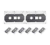 SHINEOFI 8 Pezzi Cassetta Audio Vuota 60 Minuti in Plastica, Custodia | Stile Retrò, Protezione Antigraffio, Ordinamento Semplice, per Scrivanie e Decorazioni Nostalgiche, Confezione Coordinata
