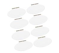 SHINEOFI 8 Pezzi Copertura Rotonda per Quadro Elettrico da Interno in Pp Bianco con Design Moderno, Copri Uscita Versatile per Casa e Ufficio con Estetica Migliorata