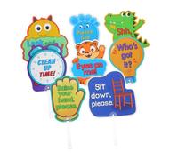 SHINEOFI 8 Pezzi Paddles Interattivi per Gestione Classe Educativi Colorati per Scuola Supporto Politiche Educative e Aspettative Lezione in Asilo e Homeschool