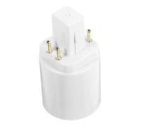 SHINEOFI Adattatore Convertitore Portalampada G24q a E27 in Plastica Resistente, Connettore Base Lampadina per Uso Domestico e Commerciale, Sicurezza Anti Cortocircuito, Design Compatto