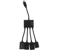 SHINEOFI Adattatore Multiporta USB Hub Compatto per Dispositivi Micro USB Supporto per Otg Lettori di Schede Mouse Tastiere e Altri Dispositivi Esterni Pratico per Lavoro e Trasporto