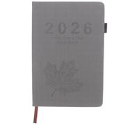 SHINEOFI Agenda 2026, Agenda Giornaliera Accademica 2026 A5, Copertina in Similpelle con Foglia D'acero E Chiusura Elastica, Agenda per La Gestione Del Tempo per La Pianificazione, La Tenuta di Un