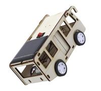SHINEOFI Autobus e Apprendimento Sull'energia Verde Solare in Legno e Plastica Kit Educativo a Casa per Esperimenti Scientifici