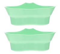 SHINEOFI Bacinella per Collutorio e Vassoio per Vomito con Manico in Plastica PP Set 2 Pezzi per Pazienti Anziani Allettati Contenitore Igiene Orale e Spazzolino Uso Ospedaliero e