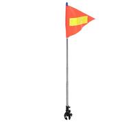 SHINEOFI Bandiera 153x28 Cm per Kayak e Canoa di Sicurezza in Poliestere con Asta Retrattile in Acciaio Inox Compatta e Portatile per Viaggi e Kayak Notturno