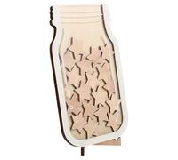 SHINEOFI Barattolo Ricompense in Legno a Forma di Stella, Tabella delle Ricompense, Strumento di Gestione del Comportamento in Classe, Decorazione Motivazionale per Scuola e Casa, Set